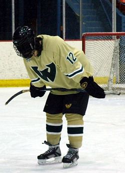 Wayne State senior Stavros Paskaris after the team's home finale (photos: Matt Mackinder).