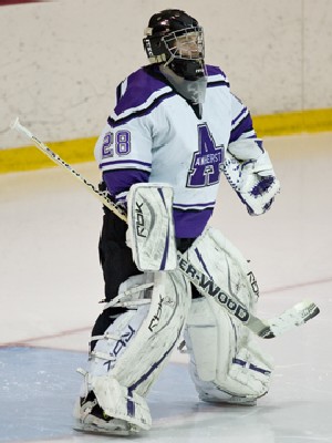 Sophomore goalie Cole Anderson leads the nation in statistics while teammate Jonathan Larose is third for a formidable tandem at Amherst.