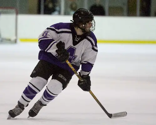 Amherst freshman Eddie Effinger scored his first NCAA tournament goal in closing out Babson on Wednesday night by a 4-1 score (photo: Tim Costello).
 