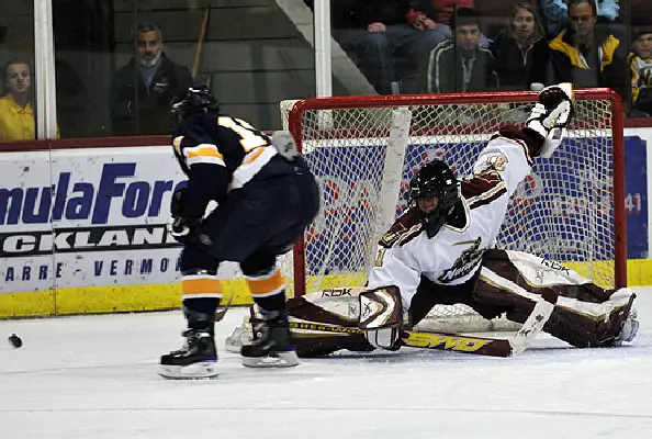 Goalie Ryan Kligensmith has Norwich headed towards the top of the ECAC East standings.