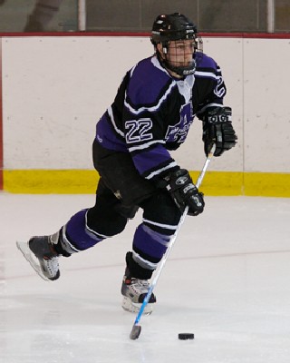 Senior defenseman Jeff Landers leads Amherst in scoring and pursuit of the NESCAC title.
 

 