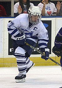 Former UAH standout Jared Ross made his NHL debut with Philadelphia in the Flyers' season opener (photo: George Olden).