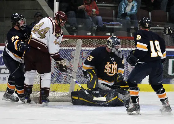 Norwich defenseman Eric Tallent has been a key to the potent Cadet power play this season.