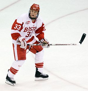 Colin Wilson and Boston University take on nemesis Boston College in just one of the great rivalries on the ice this weekend.