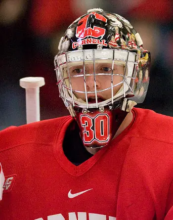 Cornell has always been about defense and goaltending; that's no different this year, thanks in part to Ben Scrivens (photo: Melissa Wade).