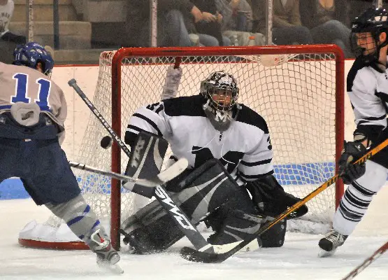 Senior Doug Raeder has had a solid start for the Panthers, going 3-0 with a 1.67 GAA (photo: Tim Costello).
