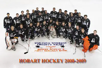 The Hobart Statesmen in their Wounded Warrior sweaters (photo: Mark Taylor).