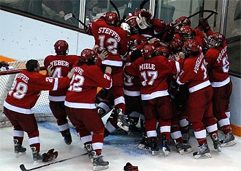 The Miami RedHawks are headed to the Frozen Four (photo: Jason Waldowski).