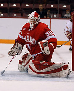 Cody Reichard and Miami overcame Denver and then Minnesota Duluth to reach the school's first Frozen Four (photo: Tim Brule).