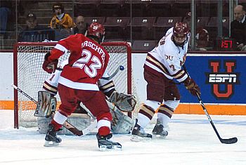 Alden Hirschfeld scores Miami's second goal of the game (photo: Jason Waldowski).
