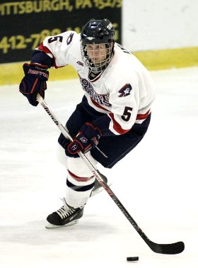 James Lyle's three-point performance for RMU included his first goal as a Colonial (photo: Robert Morris athletics).