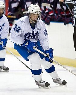 Scott Kalinchuk will wear the captain's 'C' once again for Alabama-Huntsville this season (photo: JCMPhoto.com).