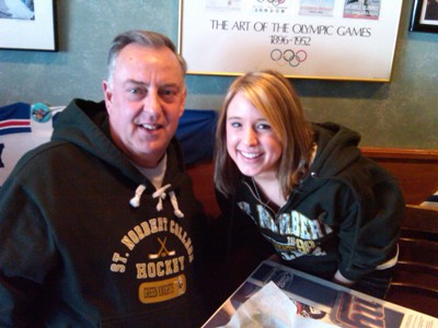 Markie Menacher and her father, Bill (photo: Tim Costello).
