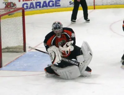 Senior James LaCour stopped 31 shots in the first shutout of his career (photo: Matthew Webb).