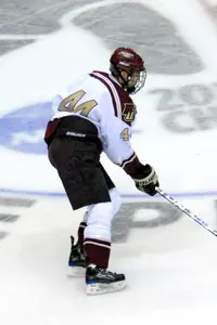 Senior Eric Tallent helped his team in Friday's semifinal win but had to sit out Saturday's championship game with an injury (photo: Angelo Lisuzzo).