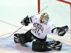 Bemidji State's Dan Bakala earned his first collegiate victory over Air Force (photo: BSU Photo Services).