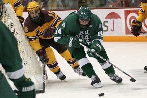 Aaron McLeod scored in Bemidji State's win over Minnesota (photo: Grant Gartland, www.gartlandmn.com).