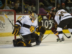 Joe Howe joined Colorado College just in time to get a chance at significant playing time because of the early departure of Richard Bachman (photo: Casey B. Gibson).