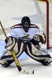 Norwich netminder Ryan Kligensmith (photo: Angelo Lisuzzo).
