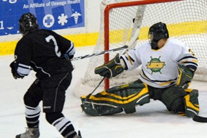 Chris Cerbino scores the first goal of the game for Morrisville (photo: Angelo Lisuzzo).