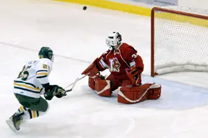 Ryan Williams stops a penalty shot (photo: Angelo Lisuzzo).