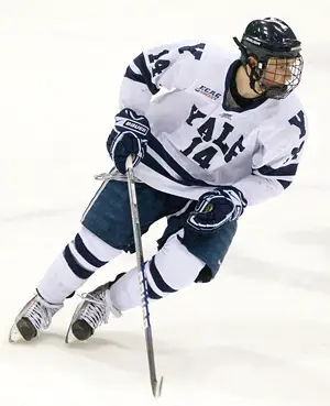 Broc Little leads Yale with 26 goals and 40 points (photo: Melissa Wade).