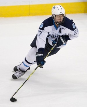 Minnesota recruit Nick Bjugstad could go in the top 10 (photo: Jim Rosvold).
