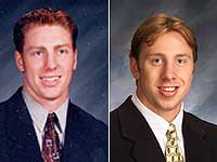 Brothers Ryan (l.) and David Hale are the second brother captain tandem in North Dakota history.