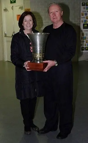 Bill Wilkinson and his wife Mary. (M.A.MUNOZ/HieloHockey.com)