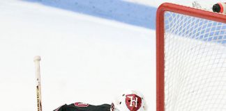 Laura Bellamy (Harvard - 1) - The Boston University Terriers defeated the Harvard University Crimson 5-2 on Monday, January 31, 2012, in the opening round of the 2012 Women