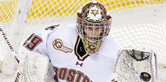 Corinne Boyles (BC - 29) - The Boston College Eagles defeated the Dartmouth College Big Green 4-3 on Sunday, October 23, 2011, at Kelley Rink in Conte Forum in Chestnut Hill, Massachusetts. (Melissa Wade)