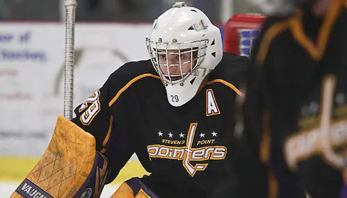 Brandon Jaeger (UWSP 29) More photos from this game can be found here: http://d3pho.to/g/4485 (Ryan Coleman/Ryan Coleman, d3photography.com)