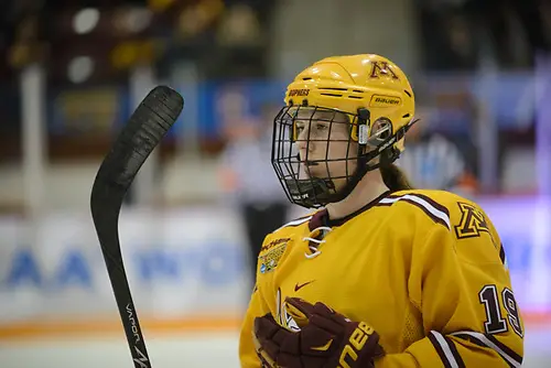 Kelly Panek, Harvard vs. Minnesota. 2015 National Championship (Candace Horgan)