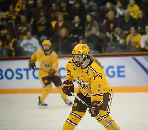 Lee Stecklein Lee Stecklein, Harvard vs. Minnesota. 2015 National Championship (Candace Horgan)