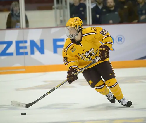 Hannah Brandt, Harvard vs. Minnesota. 2015 National Championship (Candace Horgan)