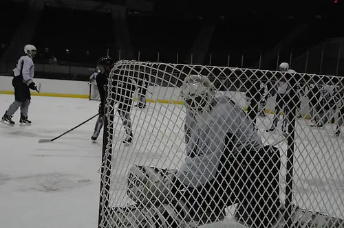 Former Gustavus Adolphus goaltender John McLean has built a pro career with the Pensacola Ice Flyers. (Tim Brule)