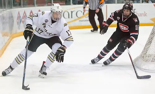 Griffen Molino (Western Michigan-17) 16 Jan. 23 St. Cloud State University and Western Michigan meet in a NCHC conference match-up at the Herb Brooks National Hockey Center in St. Cloud, MN (Bradley K. Olson)