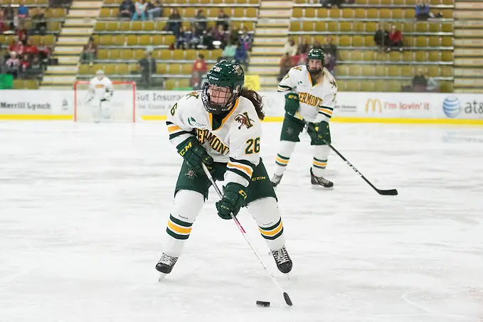 Ève-Audrey Picard of Vermont. Vermont Catamounts at Gutterson Field House on Saturday afternoon October 22, 2016 in Burlington, Vermont. (Brian Jenkins)