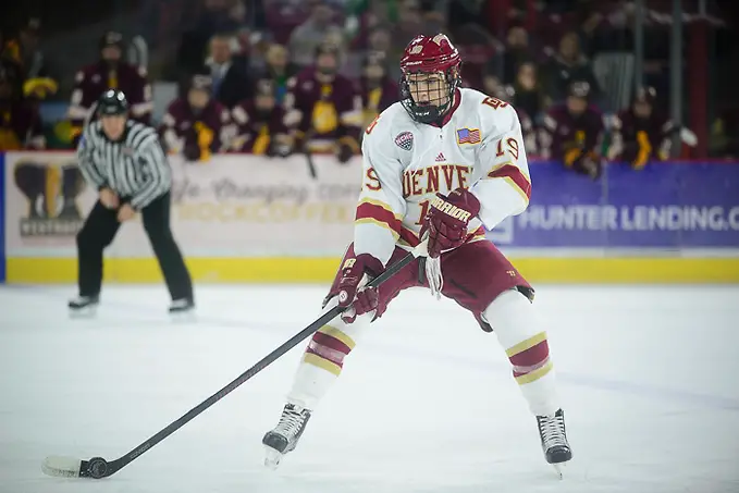 Minnesota-Duluth at Denver at Magness Arena, Dec. 10, 2016. (Candace Horgan)