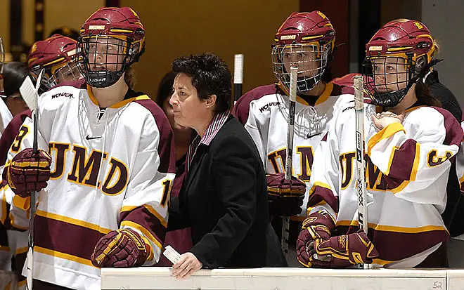 Minnesota-Duluth coach Shannon Miller. (Brett Groehler)