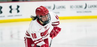 Abby Roque of Wisconsin. (Photo by David Stluka) (David Stluka)