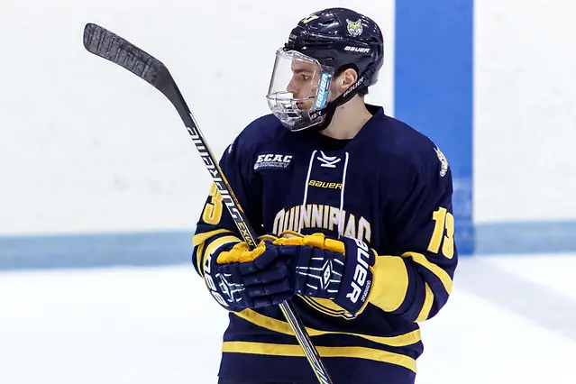 Chase Priskie (Quinnipiac - 13). (Shelley M. Szwast)