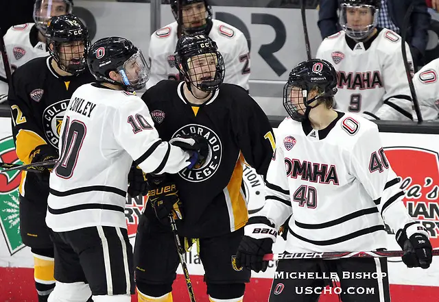 Colorado College beat Omaha 6-3 Saturday night at Baxter Arena. (Photo by Michelle Bishop) (Michelle Bishop)