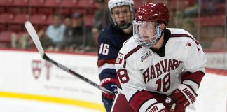 Adam Fox battled against his previous team, the US National Team Development Program