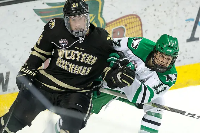 2018 November 17 The University of North Dakota hosts Western Michigan in a NCHC matchup at the Ralph Engelstad Arena in Grand Forks, ND (Bradley K. Olson)
