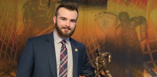 7 Apr 17: The Hobey Baker Award Presentation at the Aon Ballroom on Navy Pier in Chicago, IL. (Jim Rosvold/Hobey Baker Award)