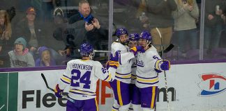 3 Nov 18: The Minnesota State University Mavericks host the University of Minnesota Golden Gophers in a non-conference matchup at Verizon Wireless Center in Mankato, MN. (Jim Rosvold)