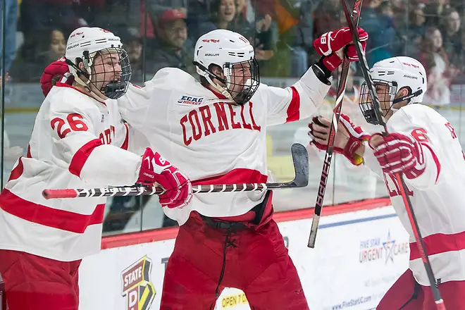 Tristan Mullin (26 - Cornell), Kyle Betts (11 - Cornell), Alex Green (6 - Cornell) (Omar Phillips 2017)