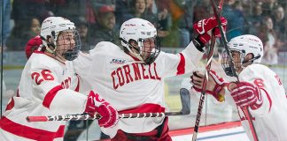 Tristan Mullin (26 - Cornell), Kyle Betts (11 - Cornell), Alex Green (6 - Cornell) (Omar Phillips 2017)