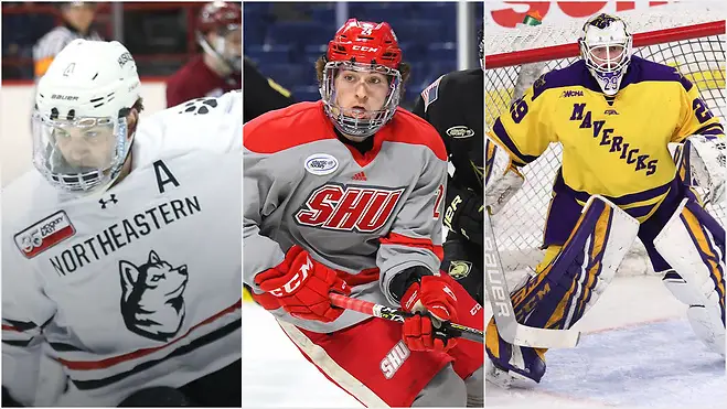 Photo By: photos: Northeastern Athletics, Sacred Heart Athletics, Minnesota State Athletics (photos: Northeastern Athletics, Sacred Heart Athletics, Minnesota State Athletics)